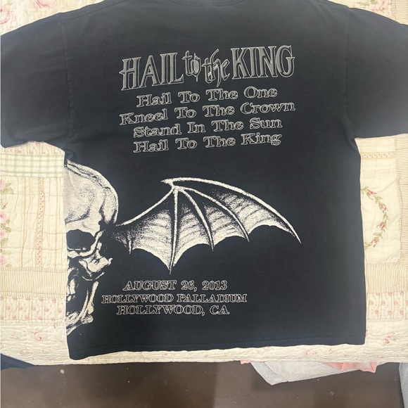 Avenged Sevenfold Concert Shirt Hollywood Palladium Hail To The King Release XL - Picture 2 of 8